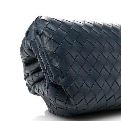 Bottega Veneta Nappa Maxi Intrecciato The Pouch Oversized Clutch Deep Blue 8 of 9