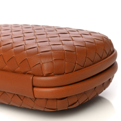 Bottega Veneta Nappa Intrecciato Chain Knot Clutch Caramel 9 of 9