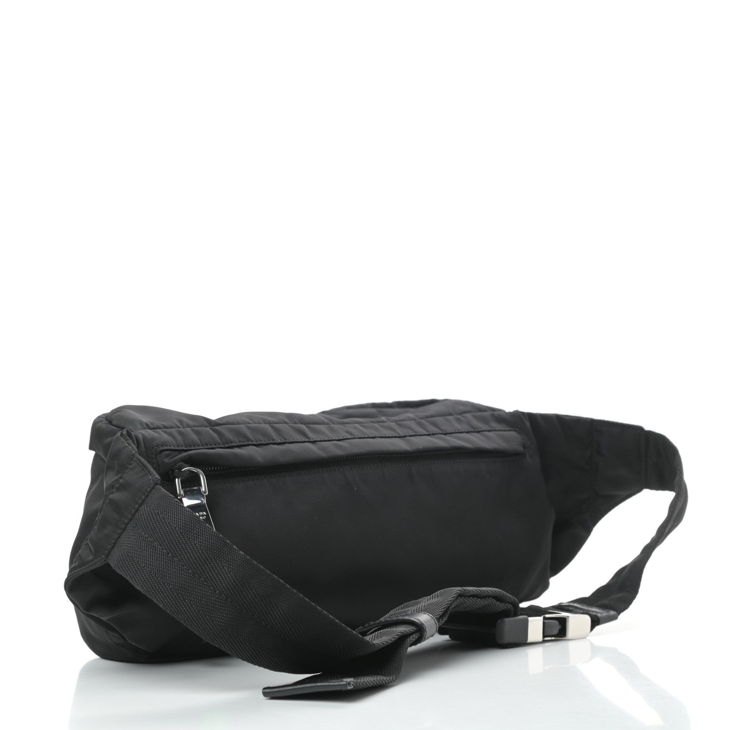 Prada Tessuto Nylon Belt Bag Black Verde 3 of 11