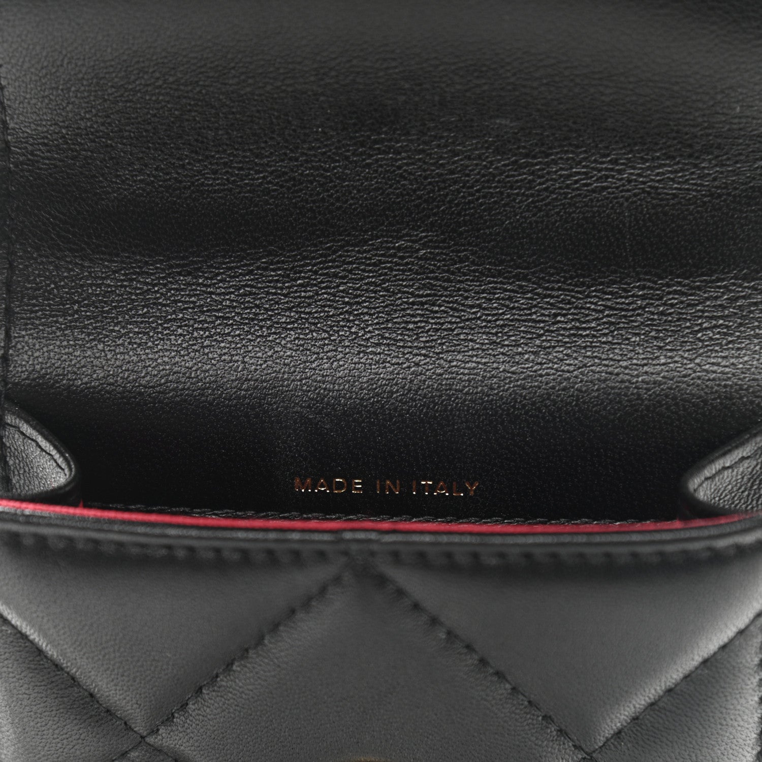 Chanel Lambskin Quilted Chanel 19 Phone Holder With Chain Black 8 of 11