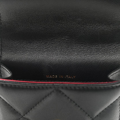 Chanel Lambskin Quilted Chanel 19 Phone Holder With Chain Black 8 of 11