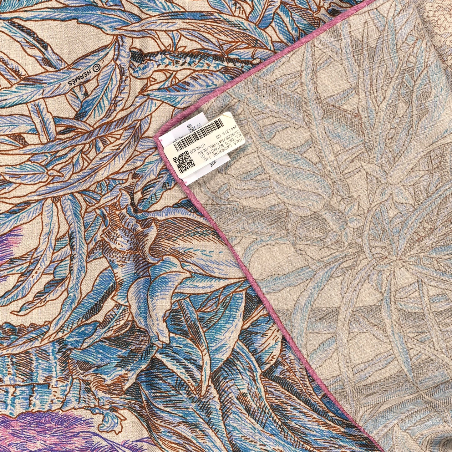 Cashmere Silk All'Orto Botanico di Palermo 140 Rose Naturel Bleu
