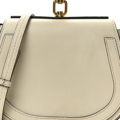Chloe Calfskin Suede Small Nile Bracelet Bag Off White 8 of 10