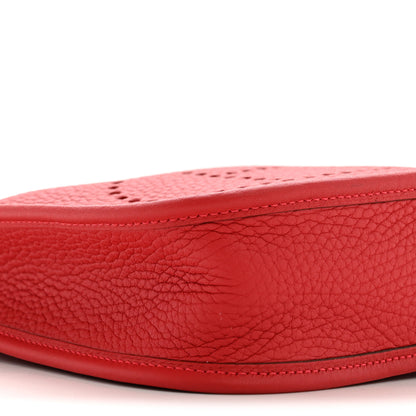Hermes Taurillon Clemence Evelyne TPM Rouge Casaque 9 of 10