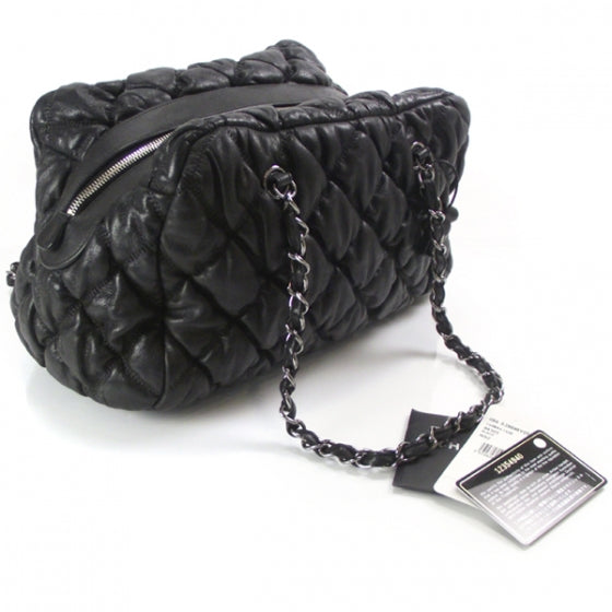Leather Large Bubble Quilt Bowler