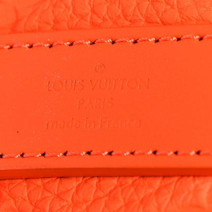 Louis Vuitton Grained Calfskin Aerogram Keepall XS Orange 6 of 14