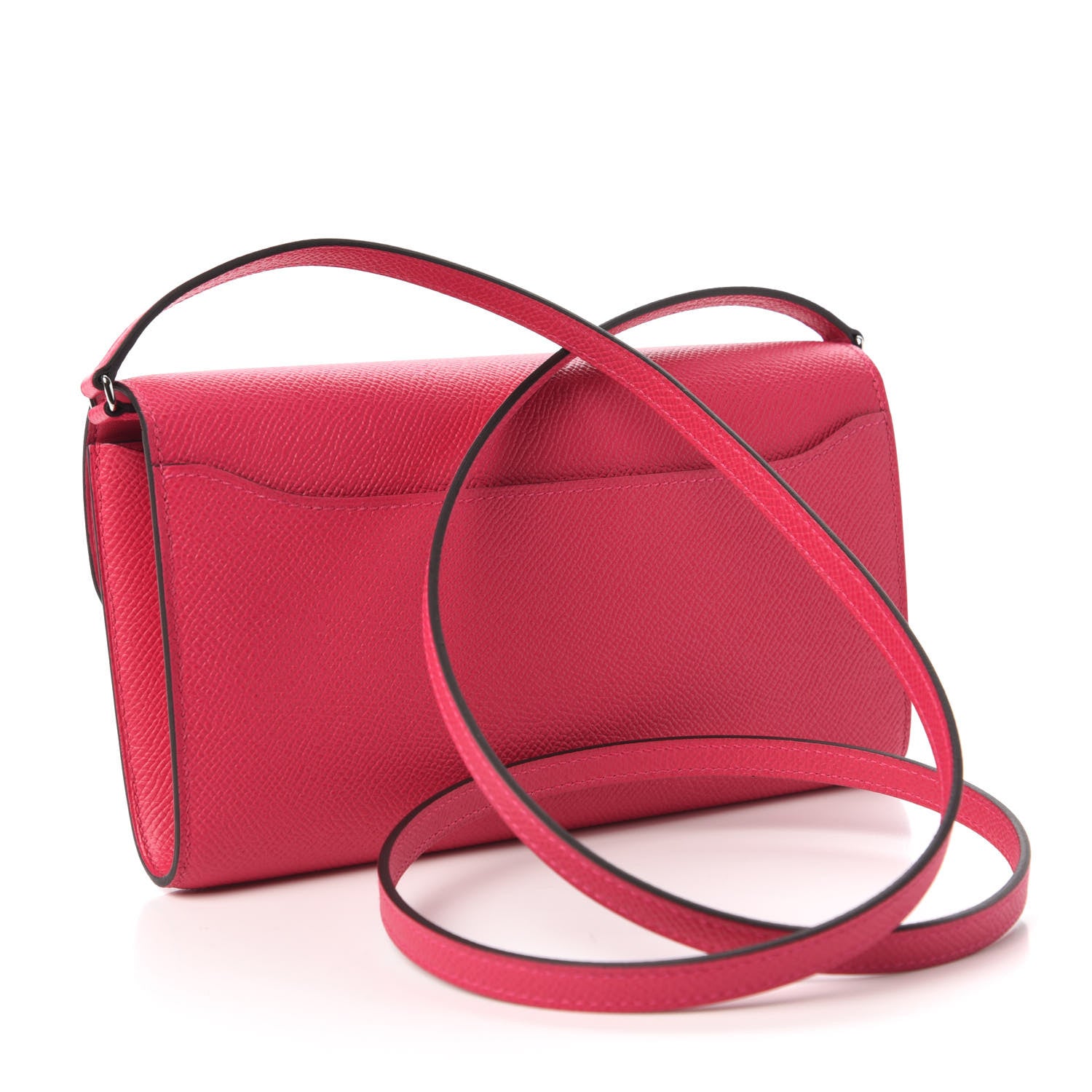 Hermes Epsom Lizard Constance Wallet To Go Rose Mexico 3 of 10