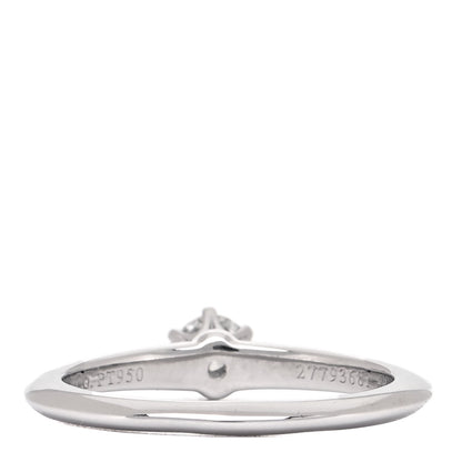 Tiffany Platinum Diamond .22ct Solitaire Engagement Ring 50 5.5 3 of 5