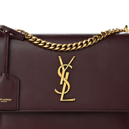 Saint Laurent Calfskin Medium Monogram Sunset Pallisandre 8 of 20