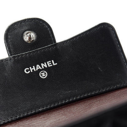 Chanel Lambskin Quilted Compact Flap Wallet Black 6 of 8