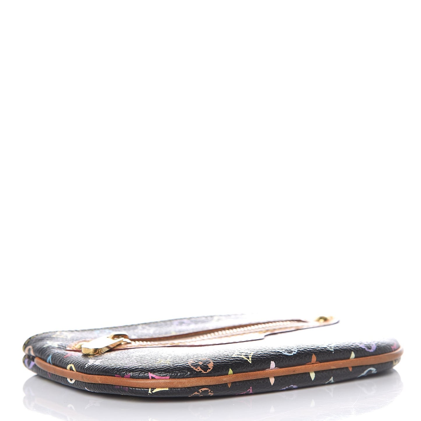 Monogram Multicolor Pochette Plate MM Black