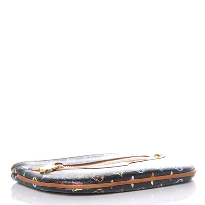 Louis Vuitton Monogram Multicolor Pochette Plate MM Black 4 of 7