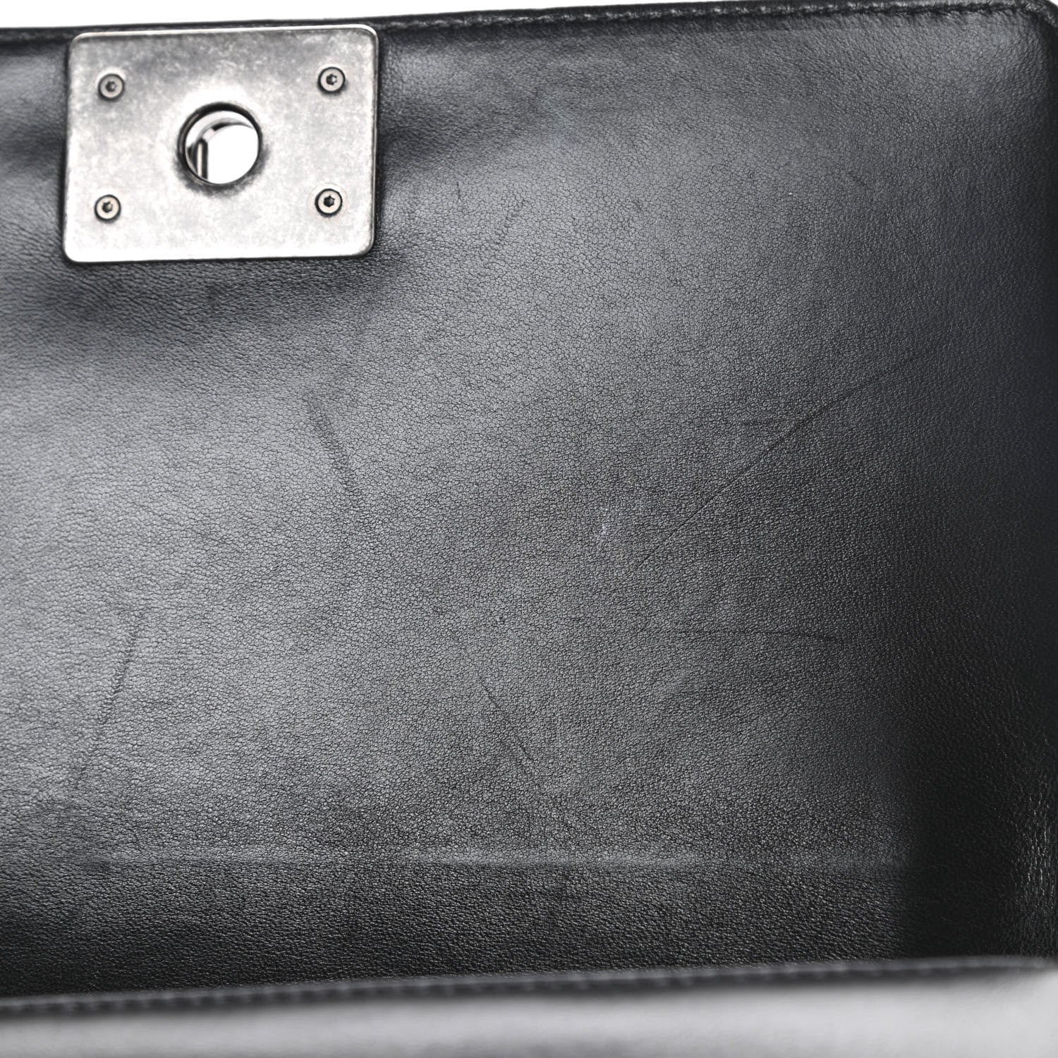 Chanel Lambskin Quilted Medium Boy Flap Black 11 of 17