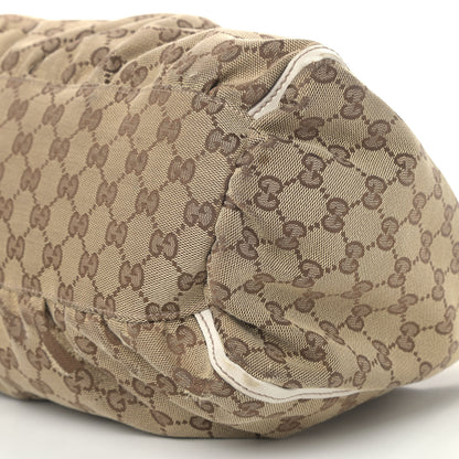 Gucci Monogram Large D Gold Hobo Off White 9 of 13