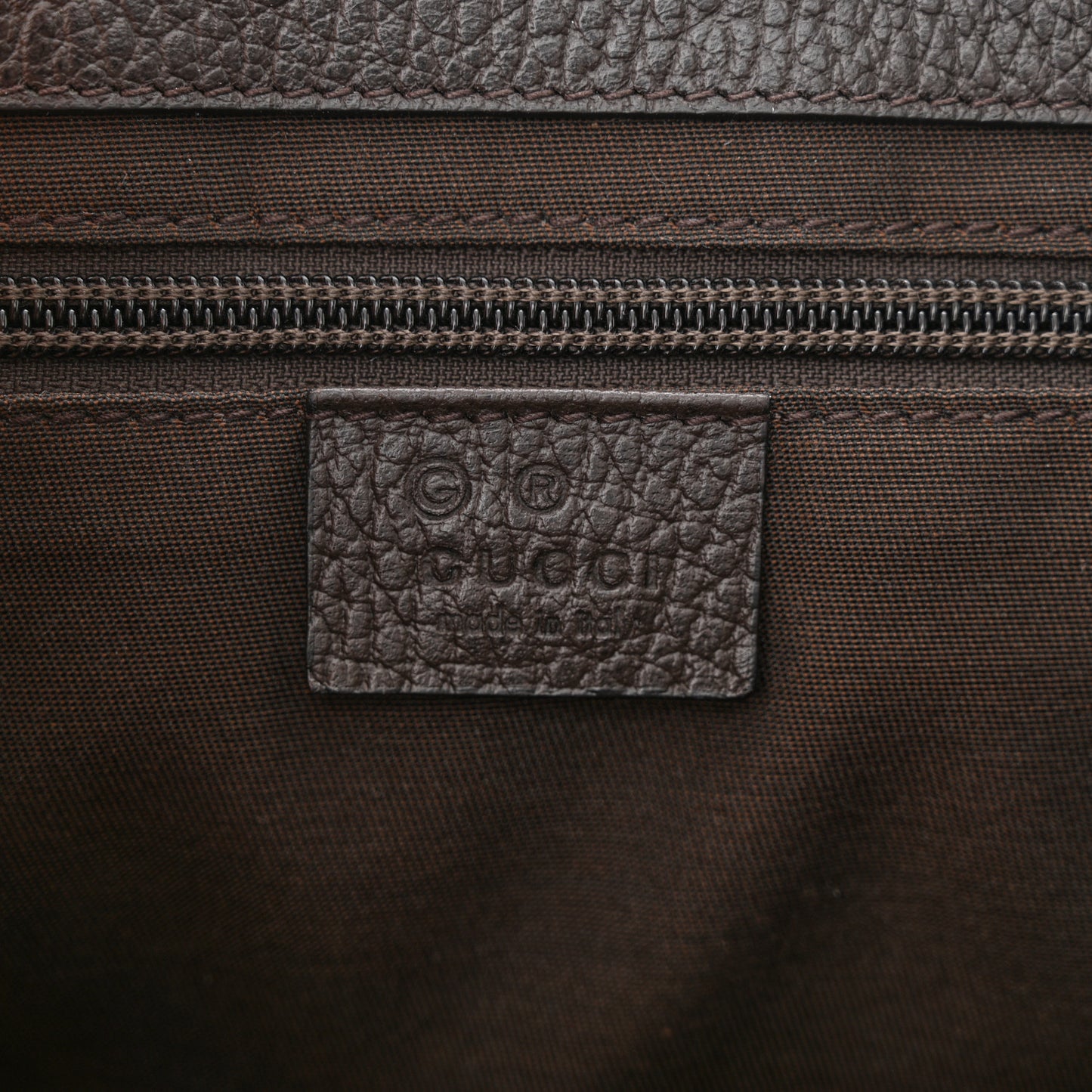 Monogram Flap Messenger Bag Beige Dark Brown