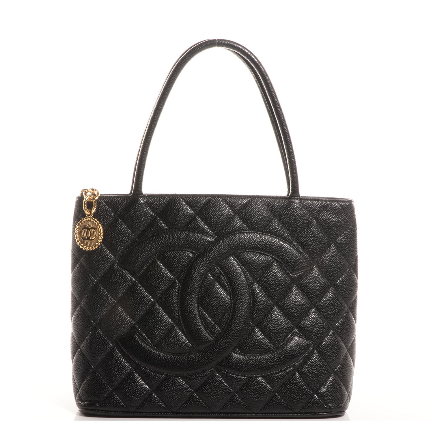 Chanel Caviar Medallion Tote Black 1 of 7