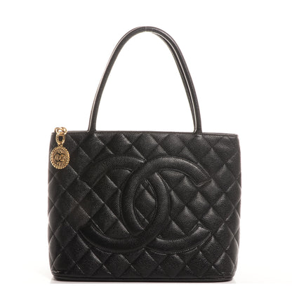 Chanel Caviar Medallion Tote Black 1 of 7