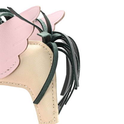 Hermes Milo Lambskin Grigri Rodeo Pegase Horse Bag Charm PM Nata Mauve Sylvestre Vert Cypress 5 of 6