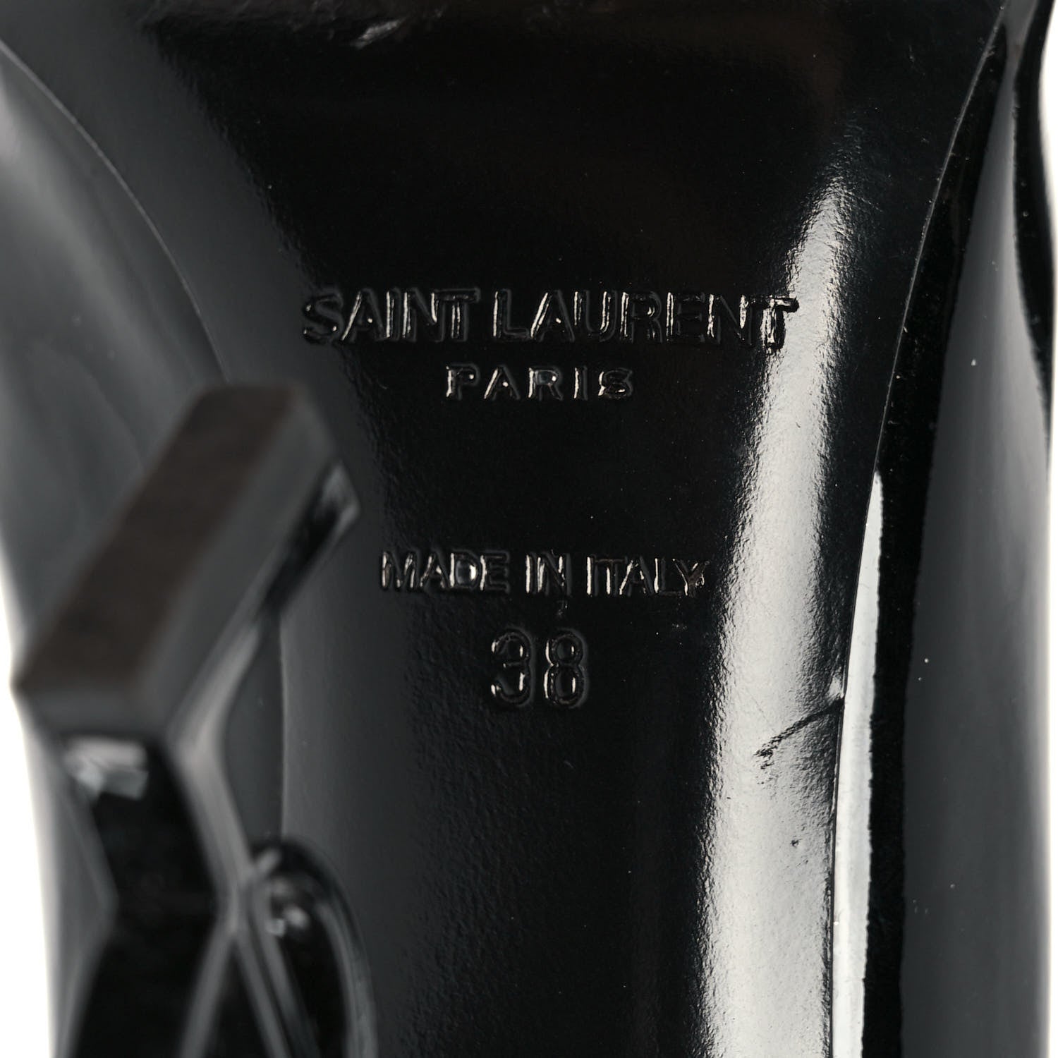 Saint Laurent Patent Opyum 110 Pumps 38 Black 6 of 10