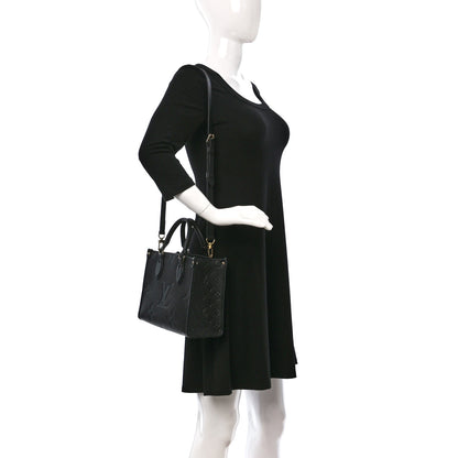 Louis Vuitton Empreinte Monogram Giant Onthego PM Black 3 of 8