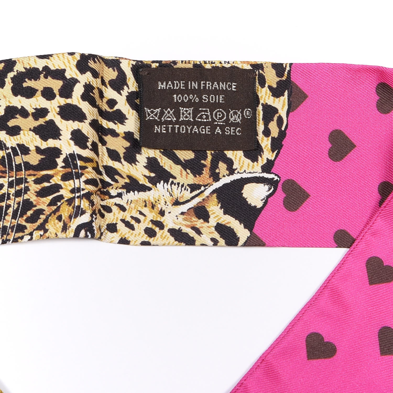 Hermes Silk Jungle Love Love Twilly Rose Vif Bleu Roy 4 of 4