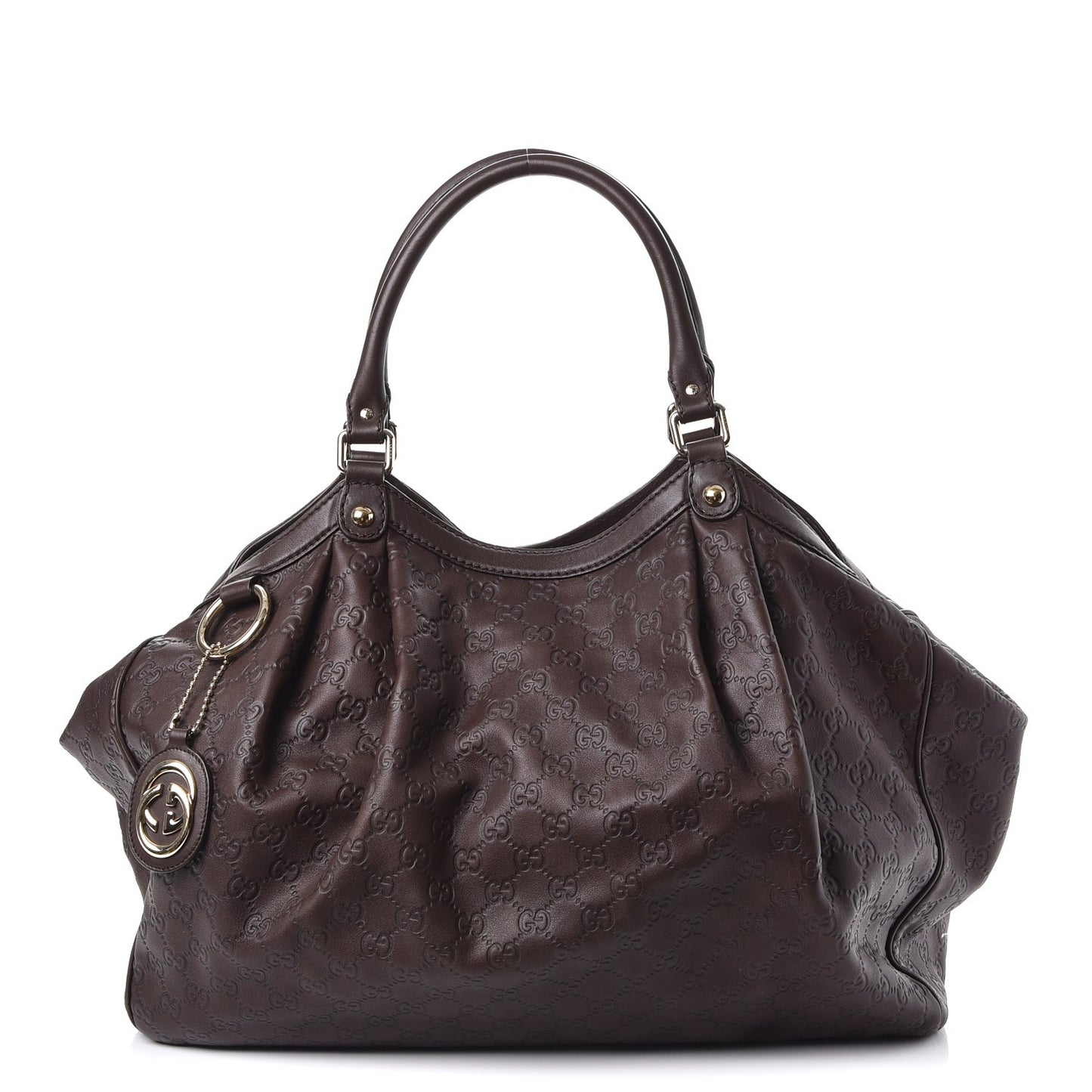 Guccissima Signature Large Sukey Tote Chocolate