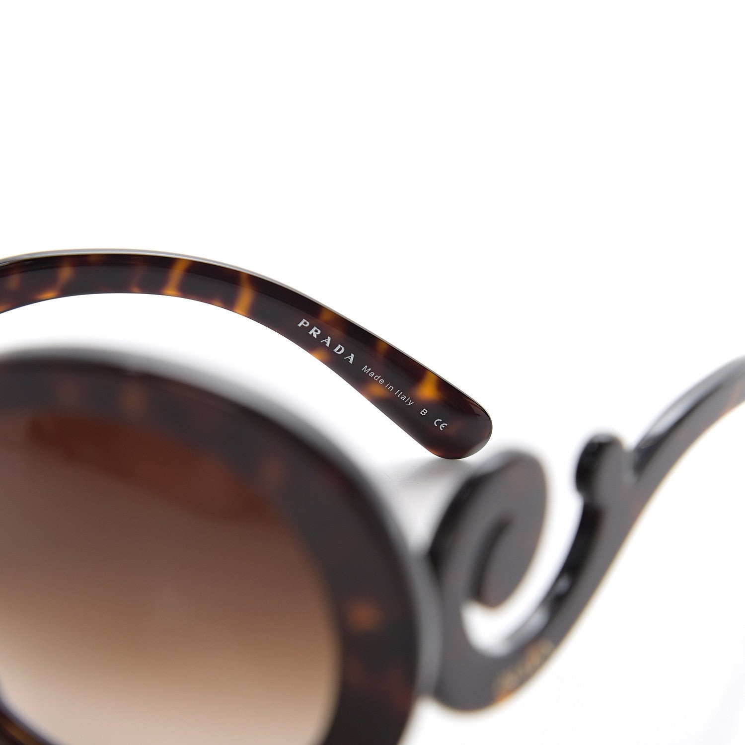 Prada Baroque Sunglasses SPR 27N Tortoise 6 of 8