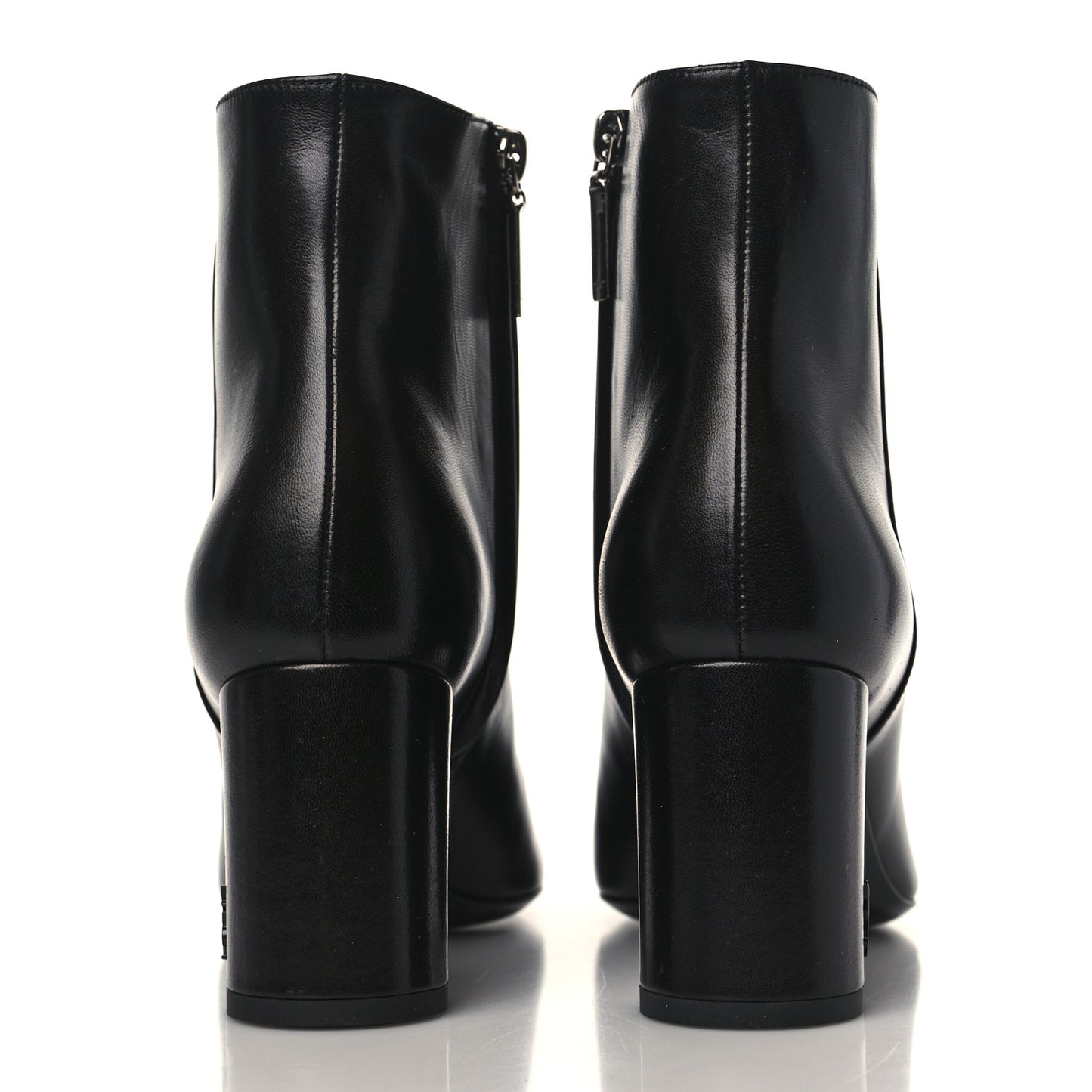 Nappa Vendome Loulou Ankle Zip Boots 39.5 Black