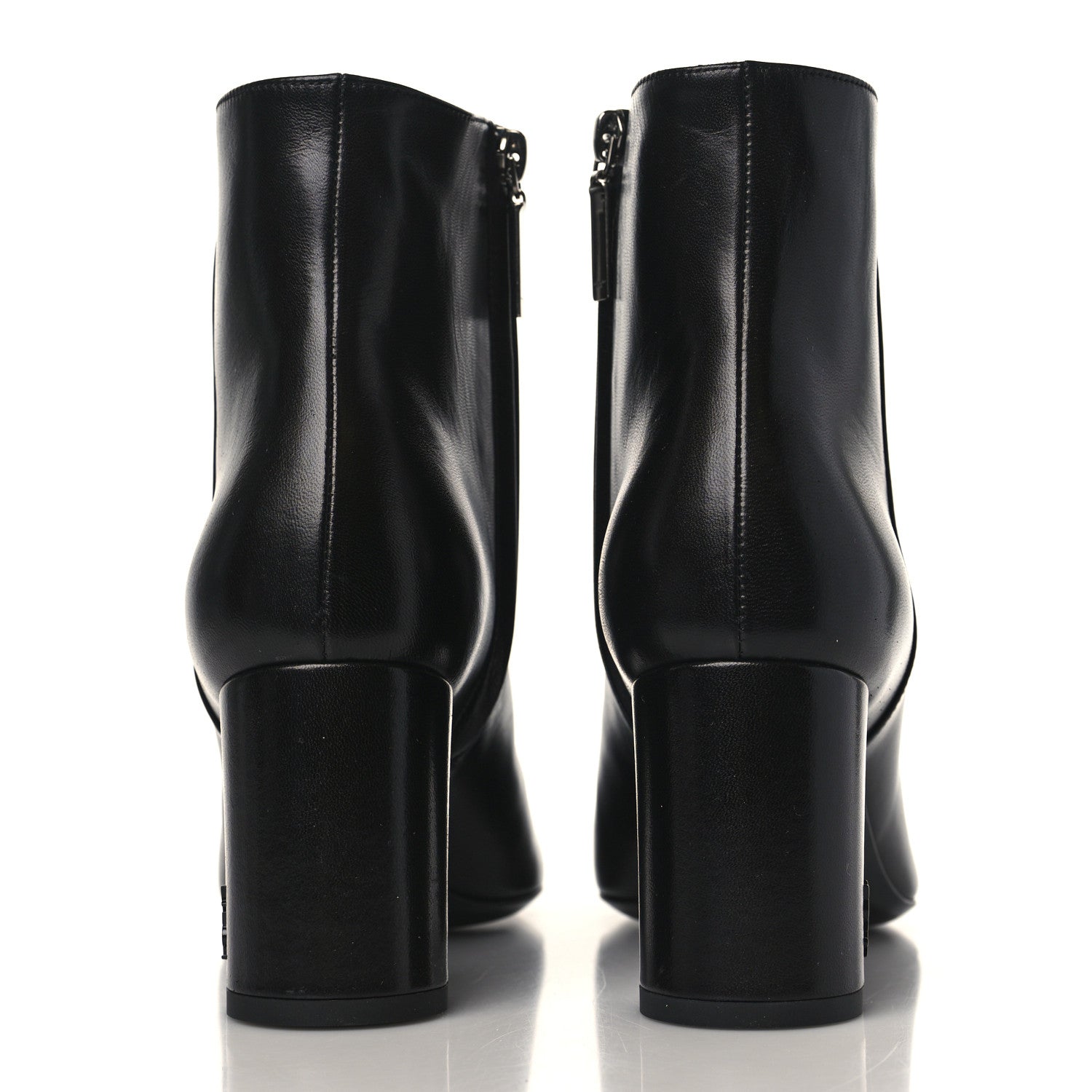 Saint Laurent Nappa Vendome Loulou Ankle Zip Boots 39.5 Black 5 of 9