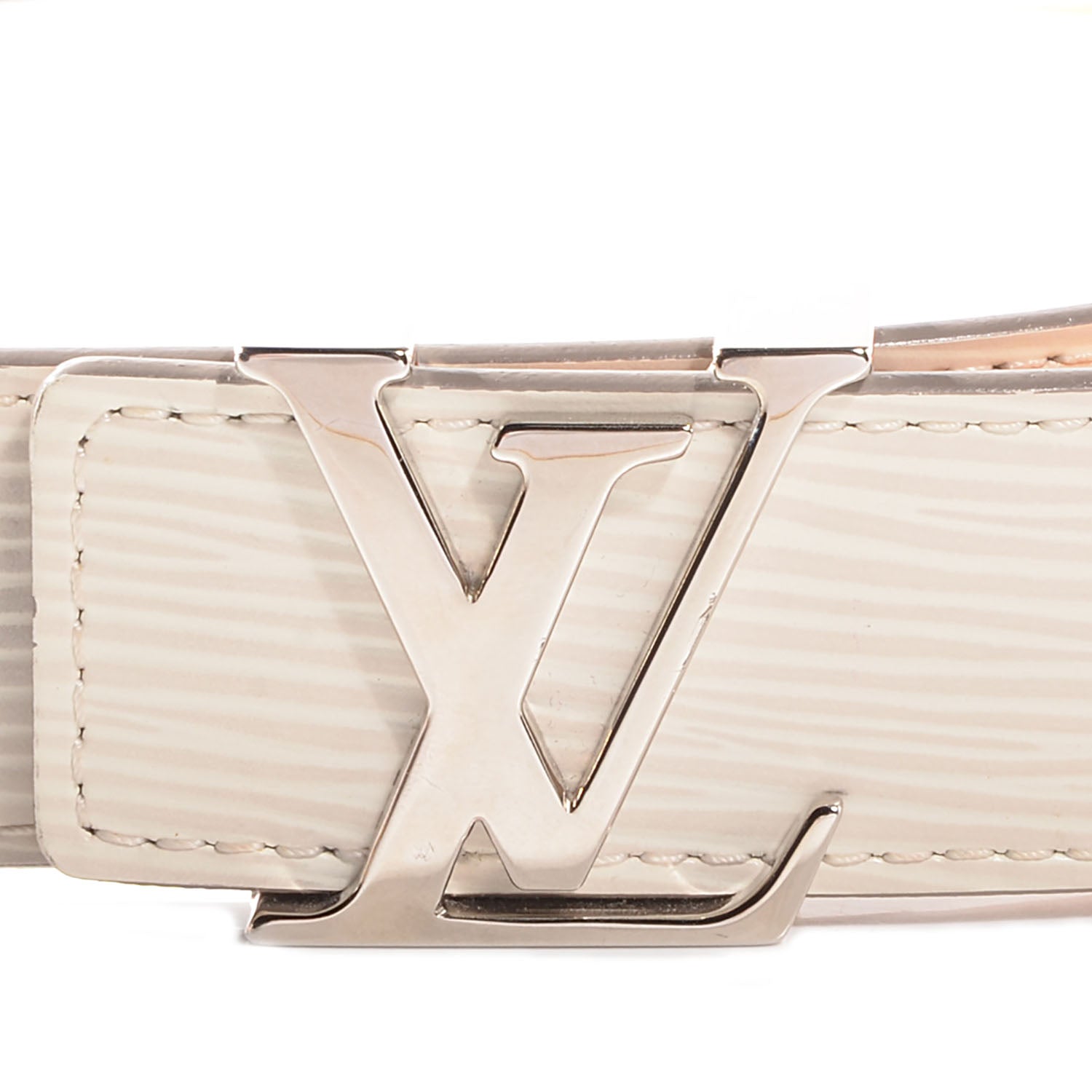 Louis Vuitton Epi Initials Belt 80 32 Ivory 3 of 6