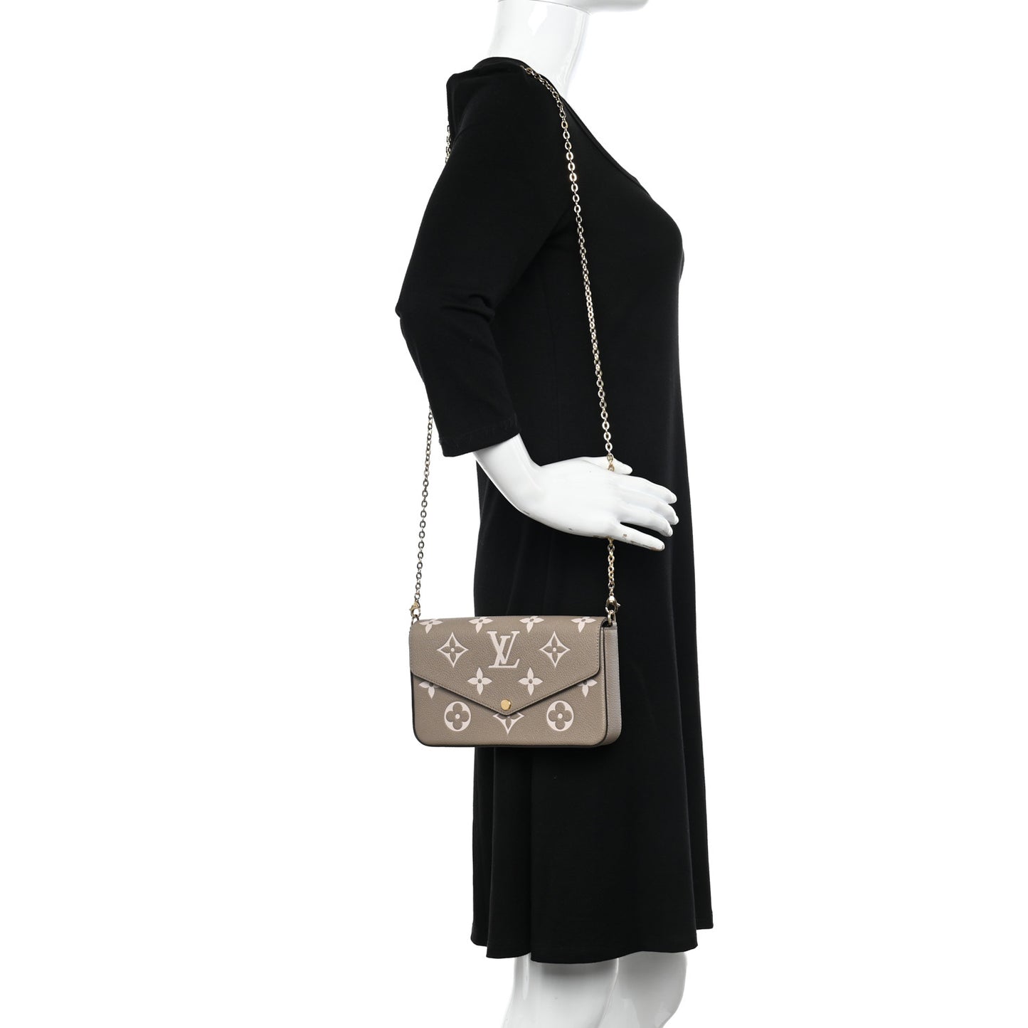 Empreinte Monogram Giant Felicie Pochette Tourterelle Creme