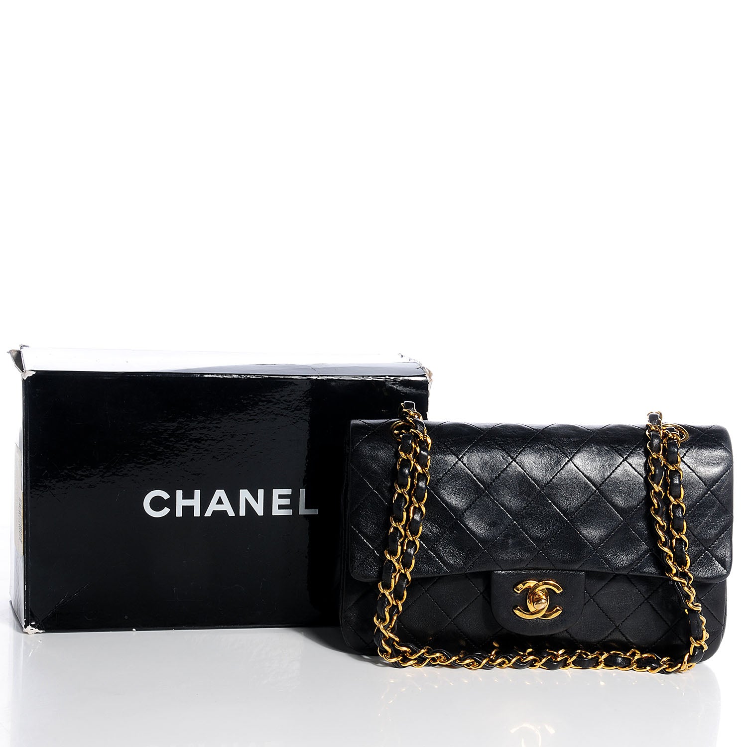 Chanel Lambskin Quilted Small Double Flap Black 4 of 9