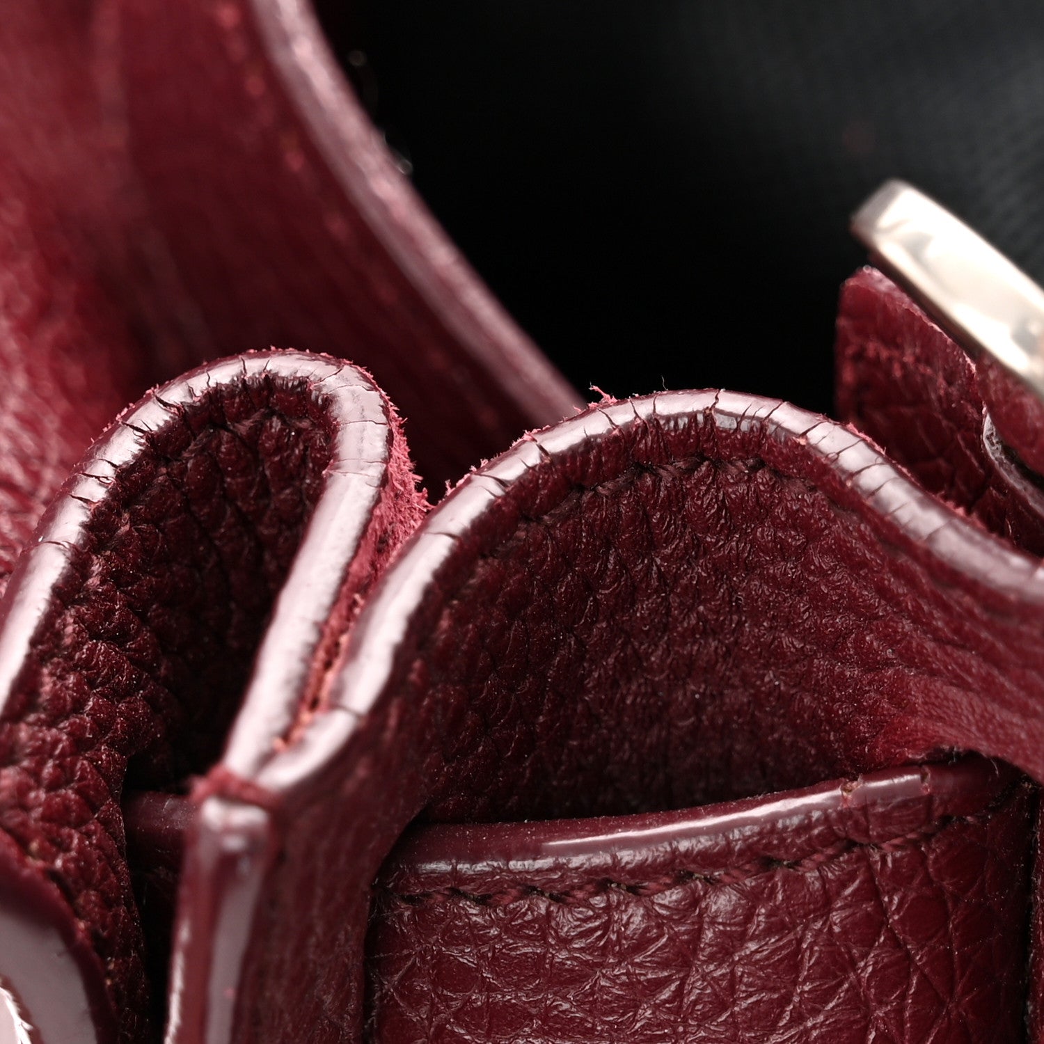 Saint Laurent Grained Calfskin Small Supple Sac De Jour Dark Pallisandre 15 of 16