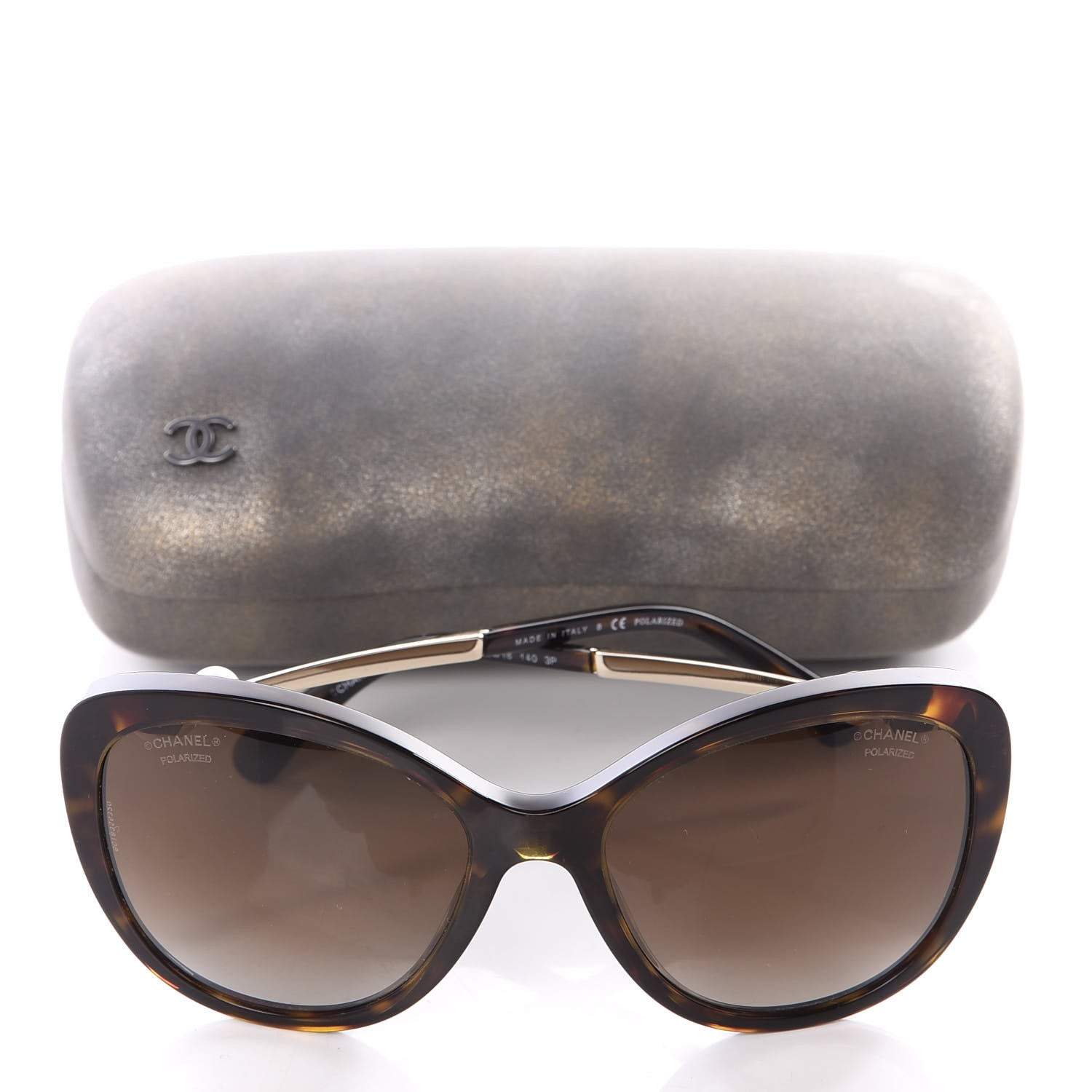 Chanel Cat Eye Pearl Sunglasses 5340-H Tortoise 8 of 8