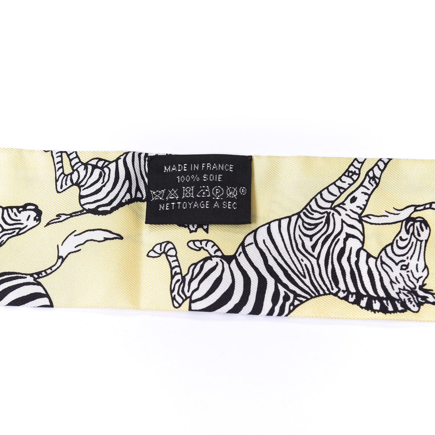 Silk Les Zebres Twilly Jaune Soufre Black