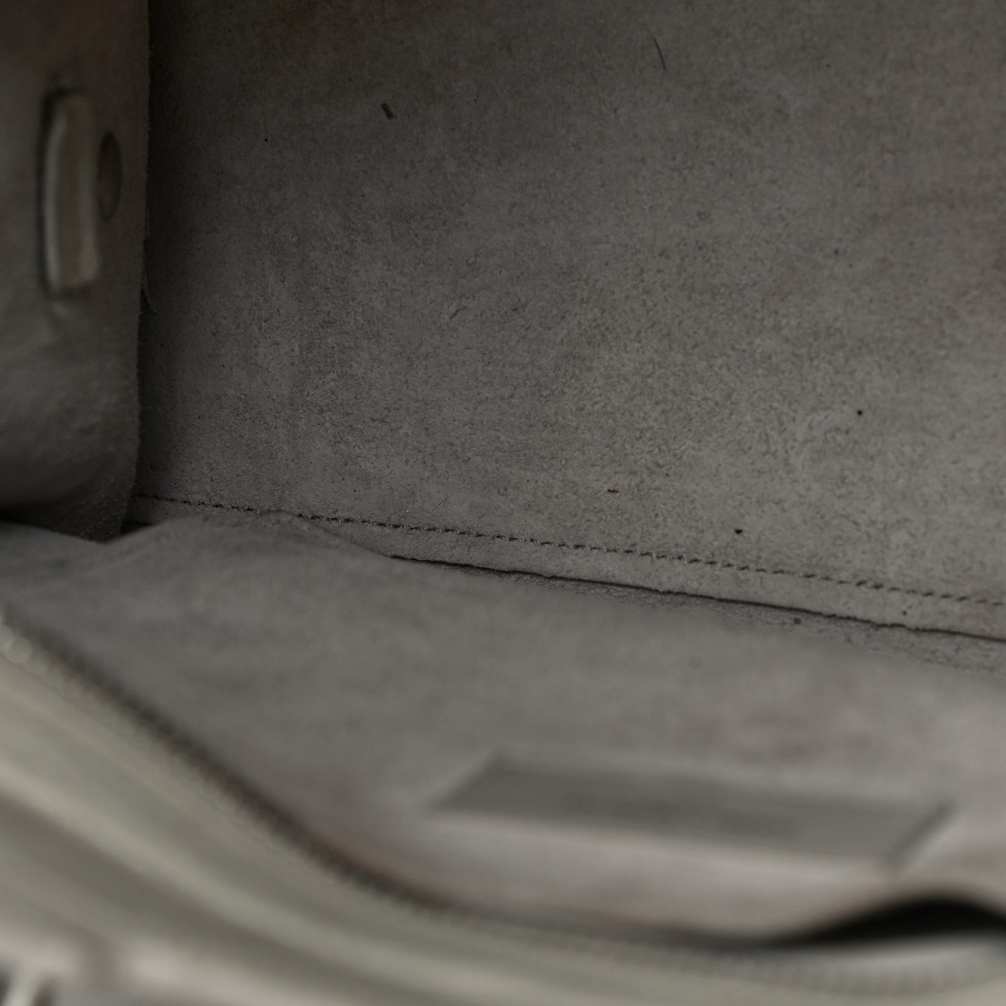 Calfskin Crocodile Embossed Baby Monogram Cabas Gris Perle