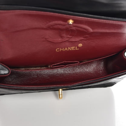 Chanel Lambskin Quilted Small Double Flap Black 6 of 11