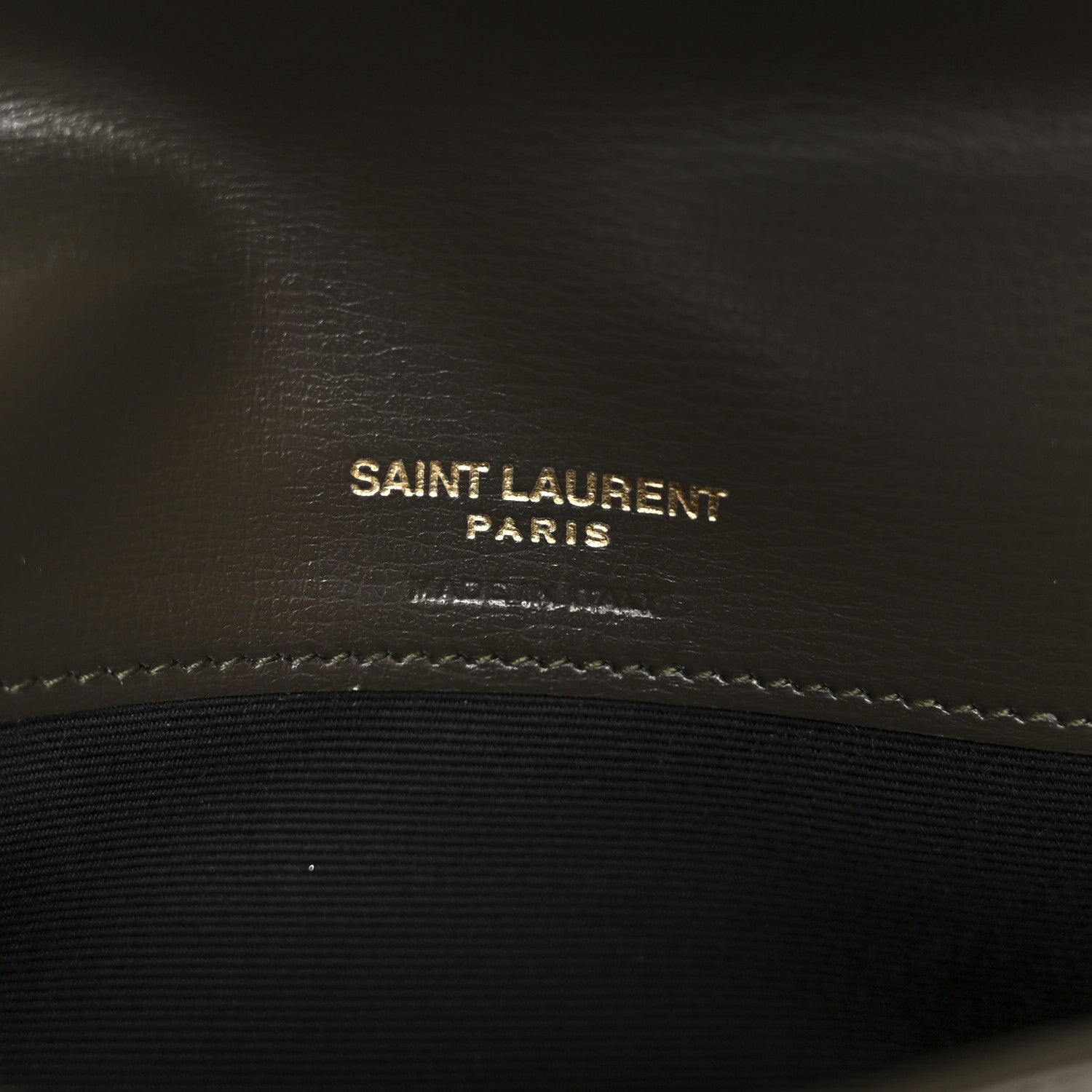 Saint Laurent Calfskin Monogram Phone Holder Crossbody Deep Musk 6 of 10
