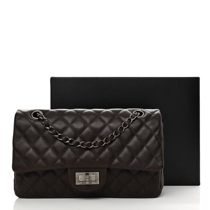 Chanel Goatskin Quilted 2.55 Reissue 225 Flap Dark Brown 14 of 14