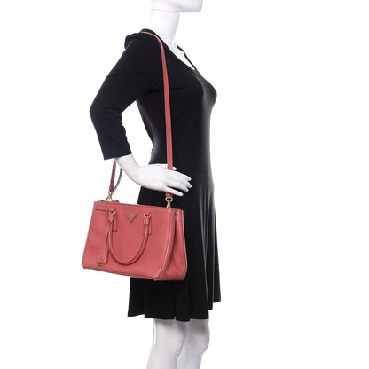 Prada Saffiano Small Galleria Double Zip Tote Tamaris 2 of 10