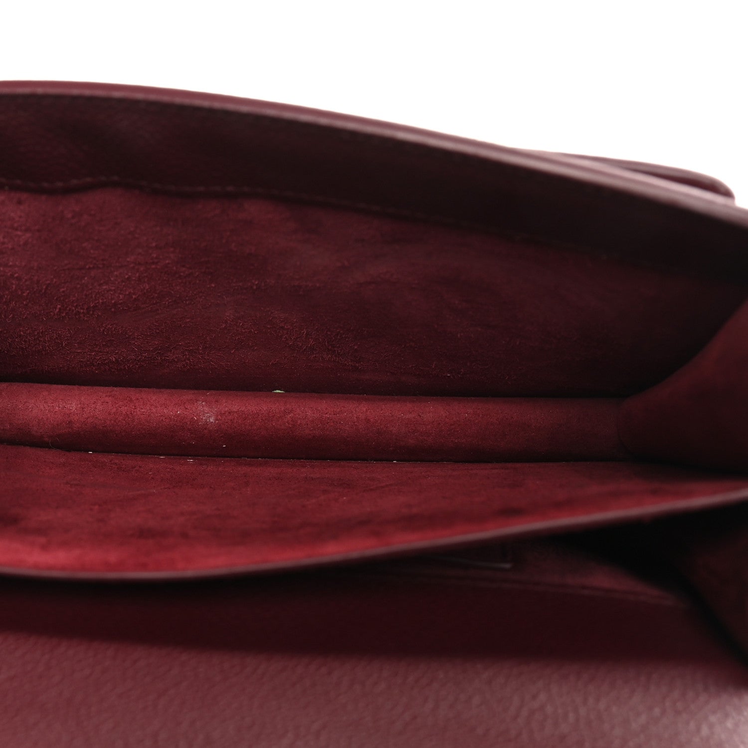 Saint Laurent Calfskin Monogram Medium Sunset Satchel Rouge Legion 5 of 9