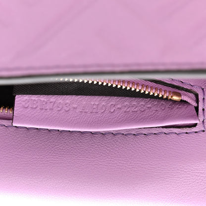Fendi Nappa FF Embossed Small Midi Chain Baguette Violetta 7 of 10