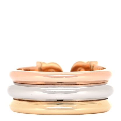Cartier 18K Pink Yellow White Gold C De Cartier Ring 56 7.5 3 of 4