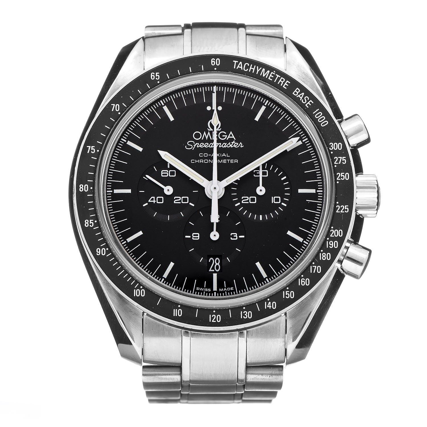 Omega Stainless Steel 44mm Speedmaster Professional Moon Chronograph Automatic Watch Black 311.30.40.50.01.002 1 of 7
