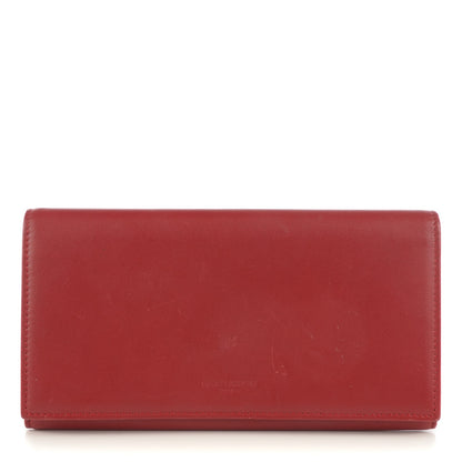 Saint Laurent Calfskin Classic Marquage Flap Wallet Red 1 of 7