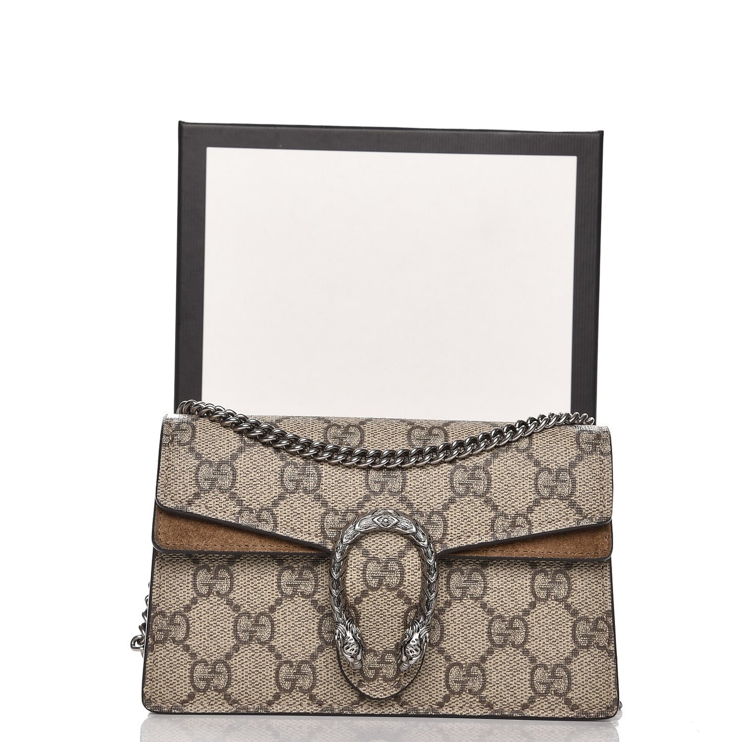 GG Supreme Monogram Super Mini Dionysus Shoulder Bag Taupe