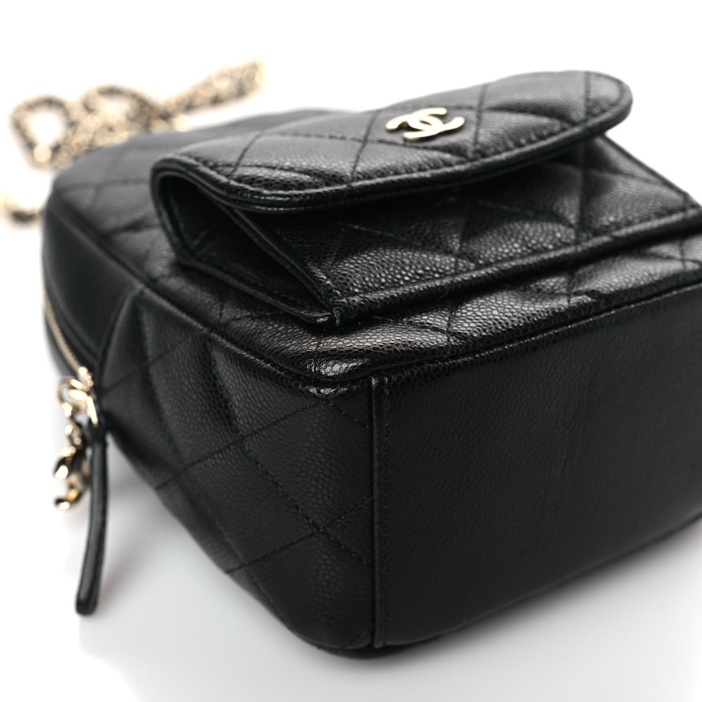 Caviar Quilted CC Mini Classic Backpack Black