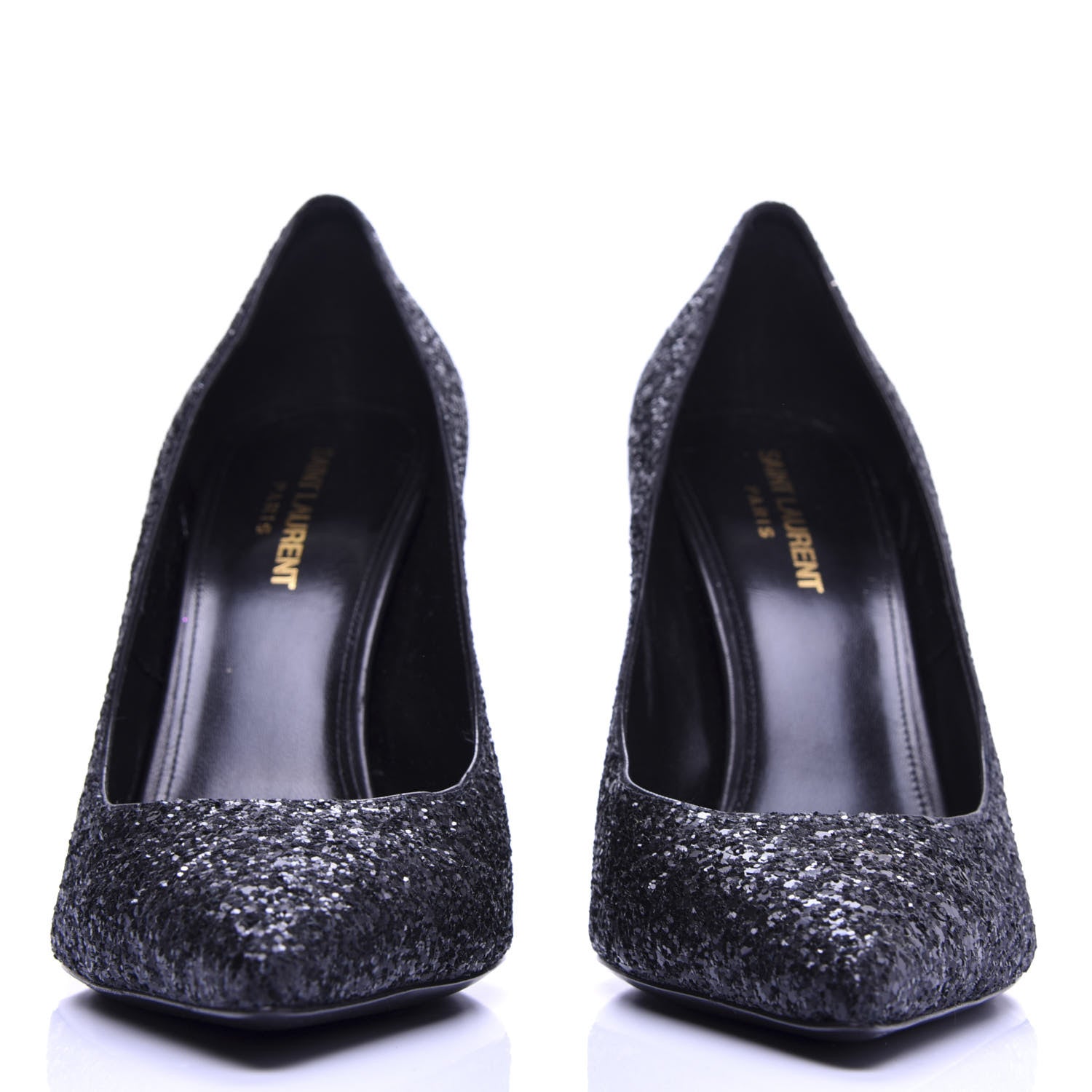Saint Laurent Glitter Opyum 100 Pumps 40 Black 2 of 9
