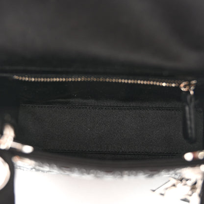 Christian Dior Satin Crystal Cannage Mini Lady Dior Black 5 of 9
