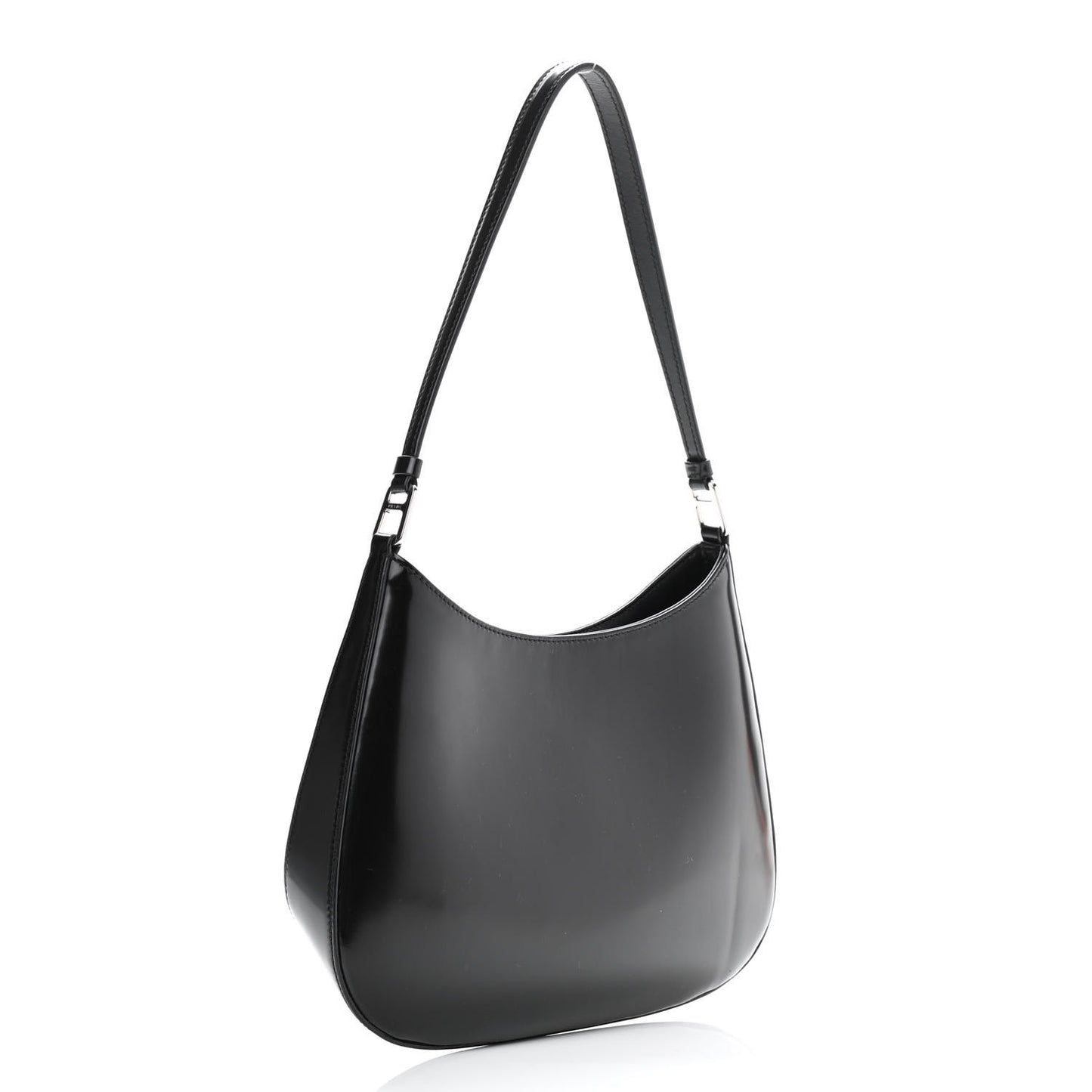 Spazzolato Cleo Shoulder Bag Black